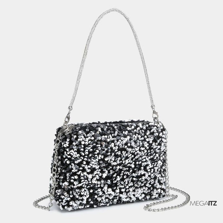 Megaitz - Bolsa Crossbody Paête Corrente Emily