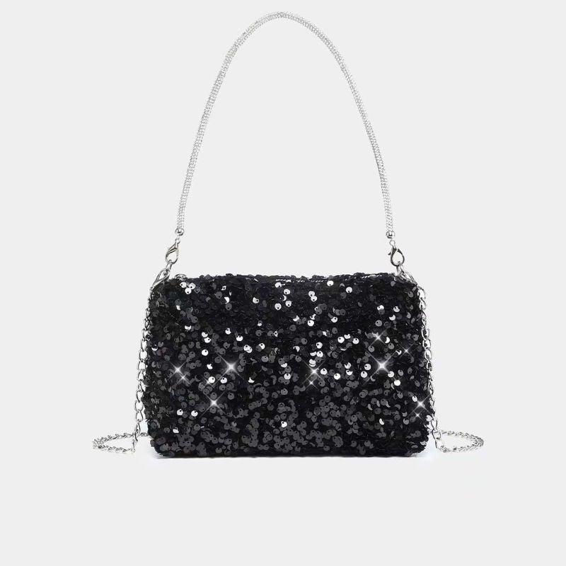 Megaitz - Bolsa Crossbody Paête Corrente Emily Preto / Único