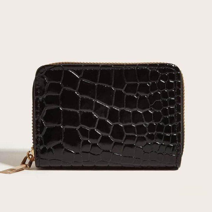 Megaitz - Carteira Feminina Textura Croco Nune Preto / Único