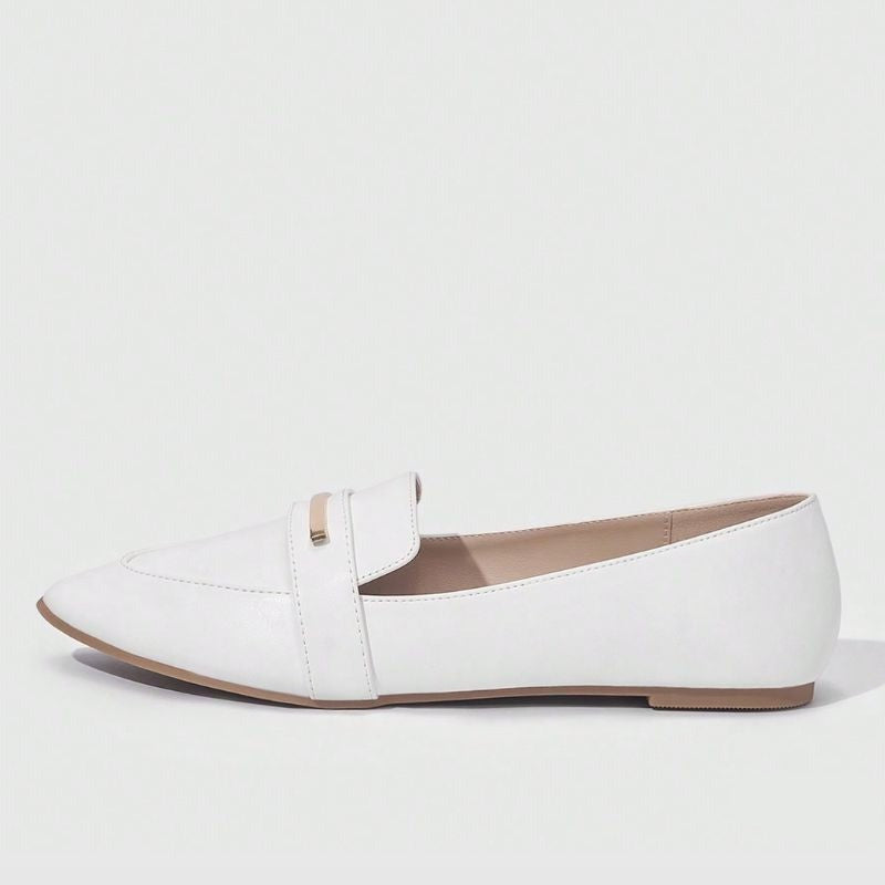 Megaitz - Mocassim Feminino Aplique Ame Branco / 34