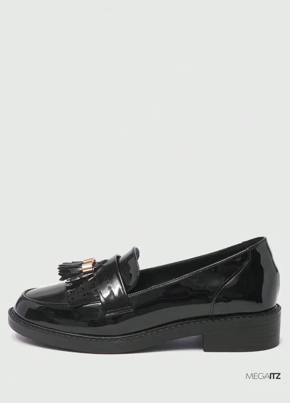 Megaitz - Mocassim Preto Tassel Alexis