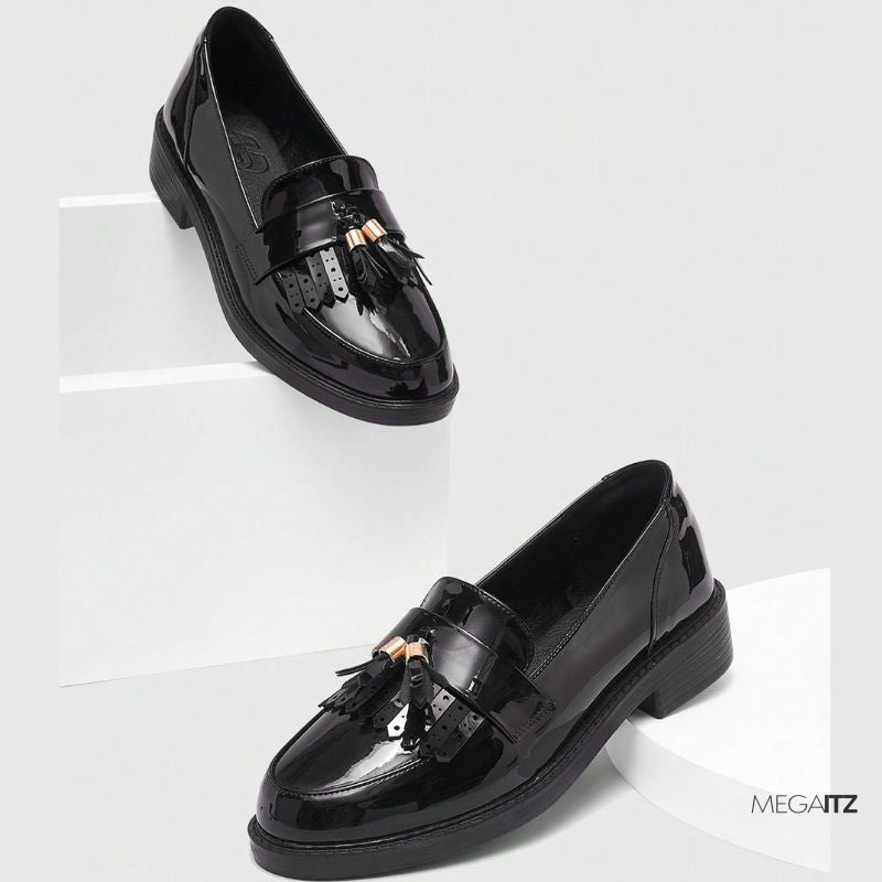 Megaitz - Mocassim Preto Tassel Alexis