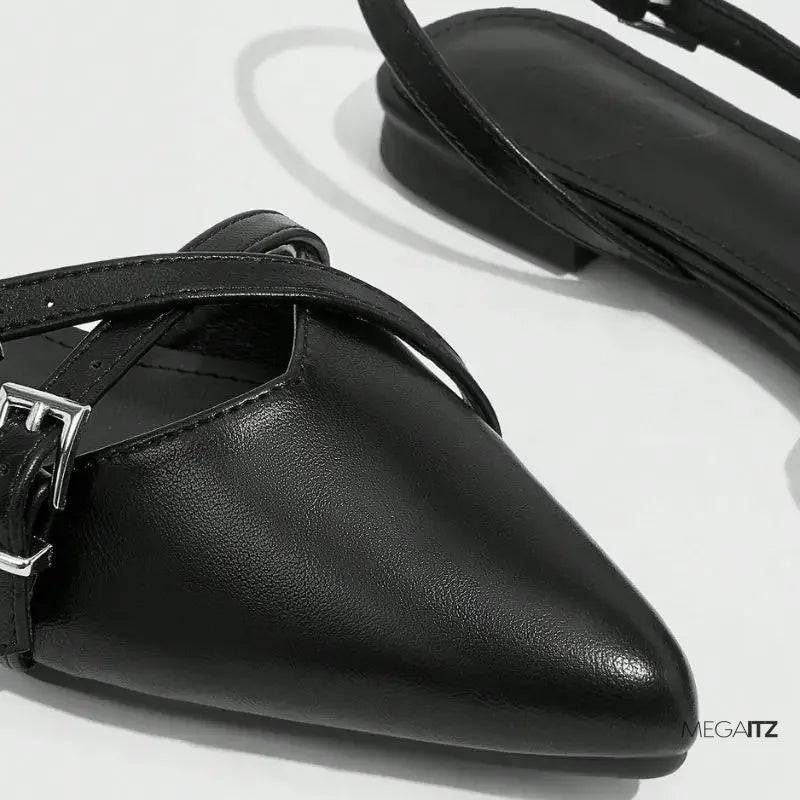 Megaitz - Sapatilha Slingback Fivelas Lacci