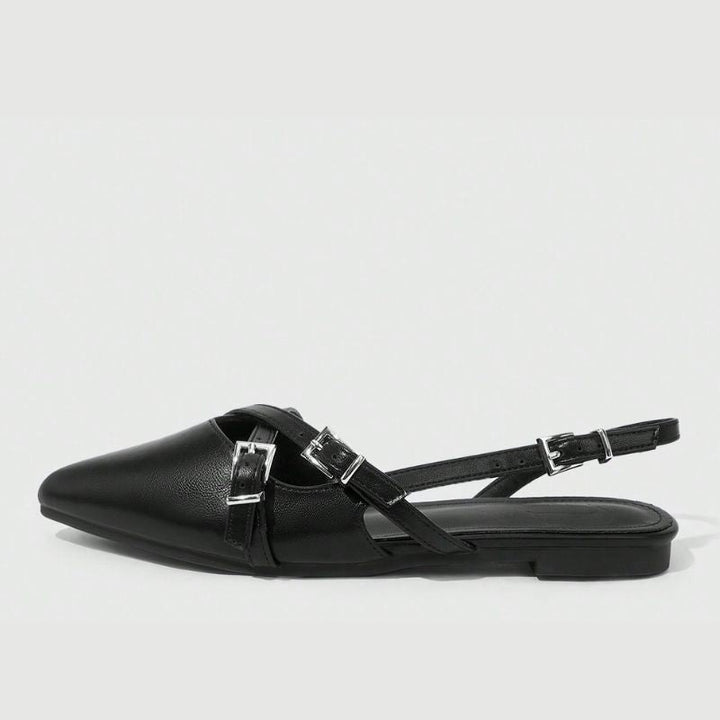 Megaitz - Sapatilha Slingback Fivelas Lacci Preto / 33