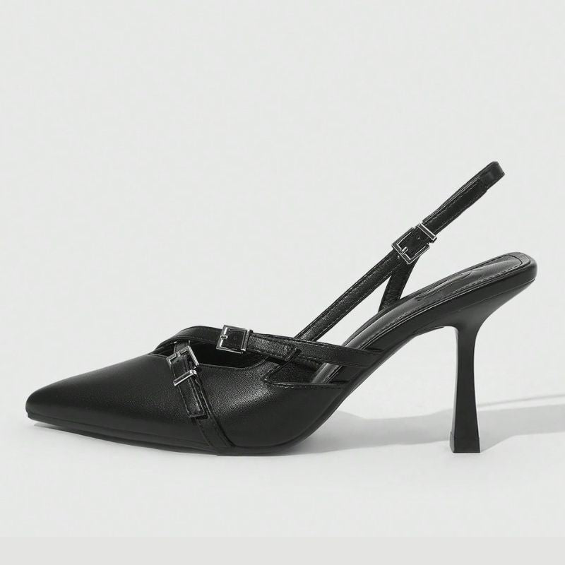 Megaitz - Sapato Scarpin Slingback Hedy Preto / 34