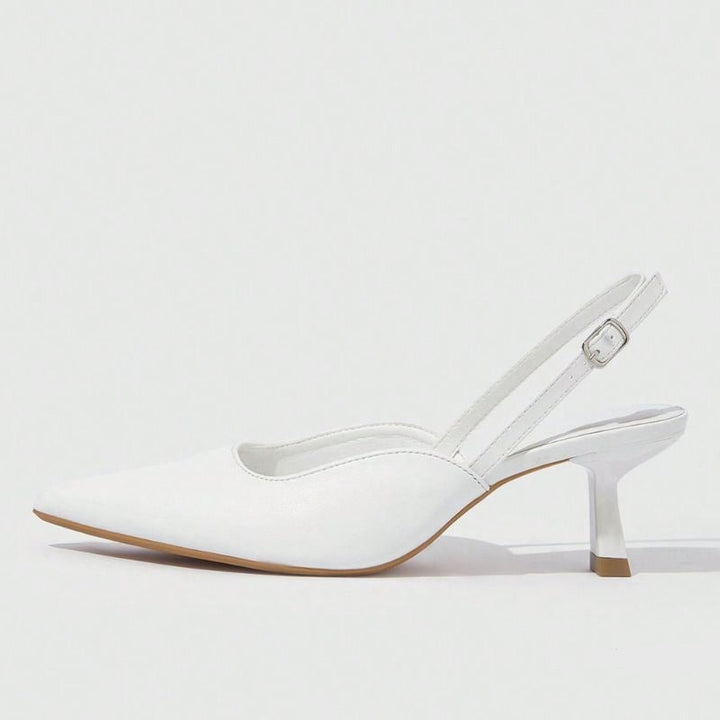 Megaitz - Sapato Scarpin Slingback Mendi Branco / 34