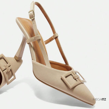 Scarpin Nude Slingback Aléxia – MEGAITZ