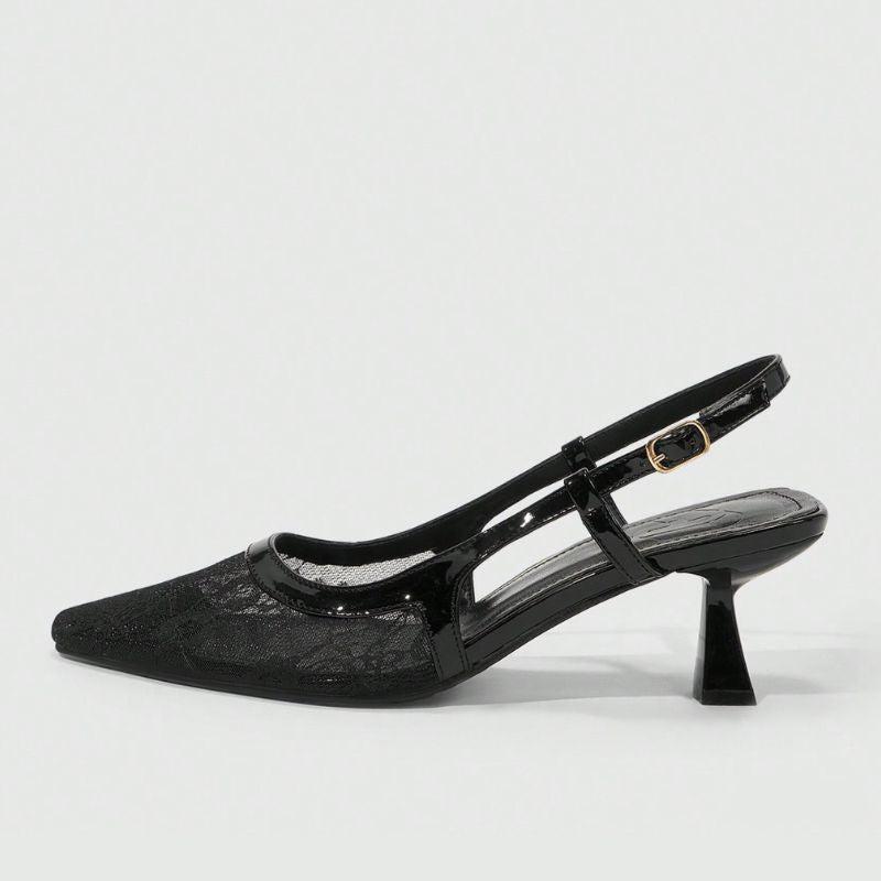 Megaitz - Scarpin Preto Bico Fino Desiree / 34