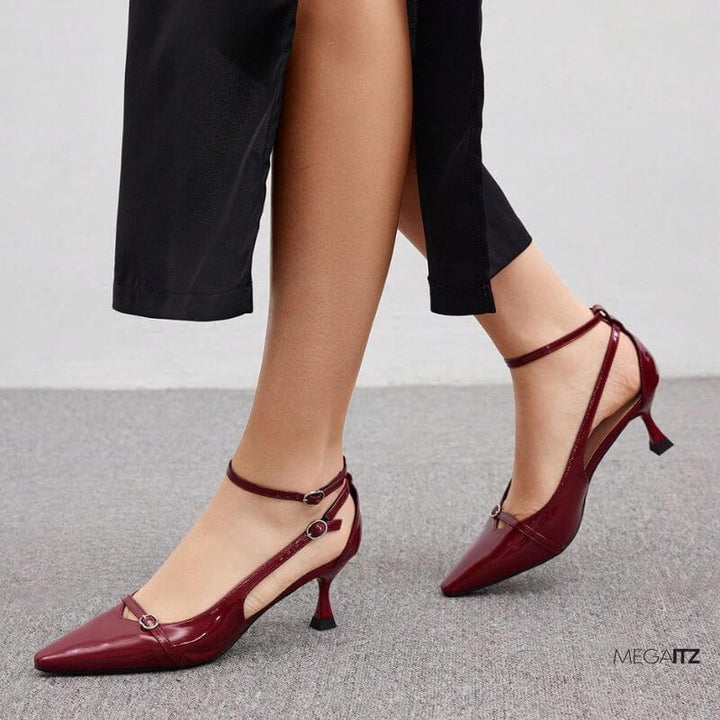 Megaitz - Scarpin Slingback Bordô Luara