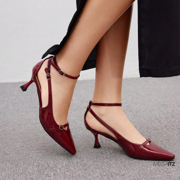 Megaitz - Scarpin Slingback Bordô Luara