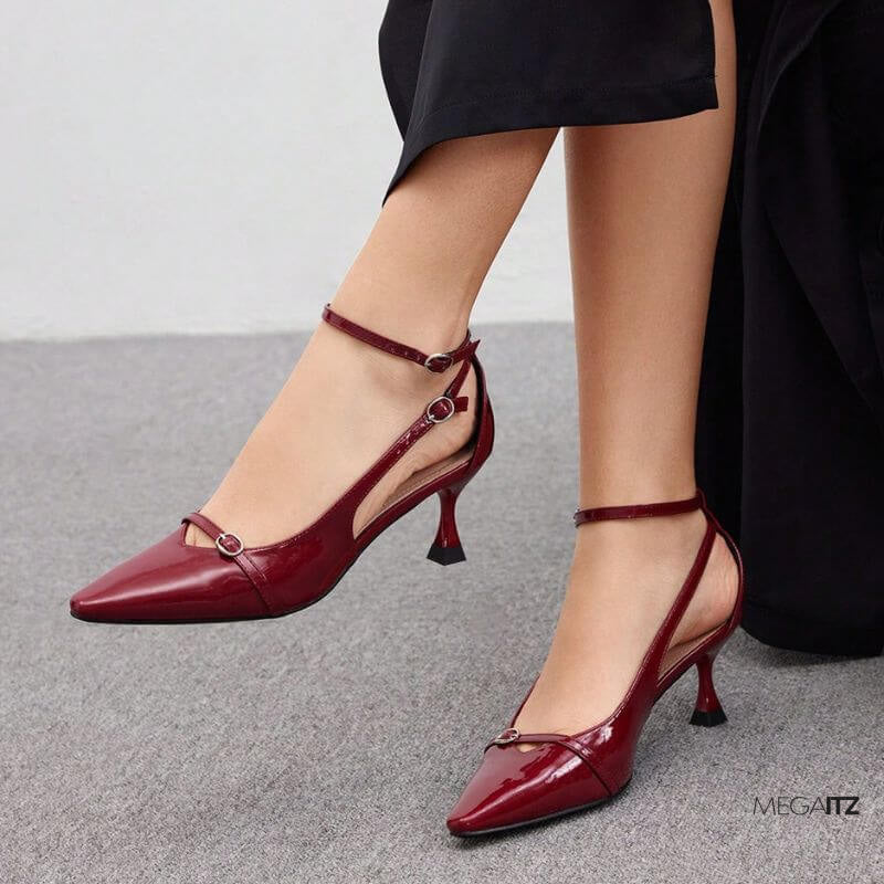 Megaitz - Scarpin Slingback Bordô Luara