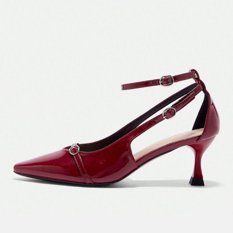 Megaitz - Scarpin Slingback Bordô Luara Vermelho / 34