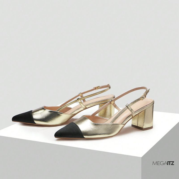 Megaitz - Scarpin Slingback Cap Toe Camacho