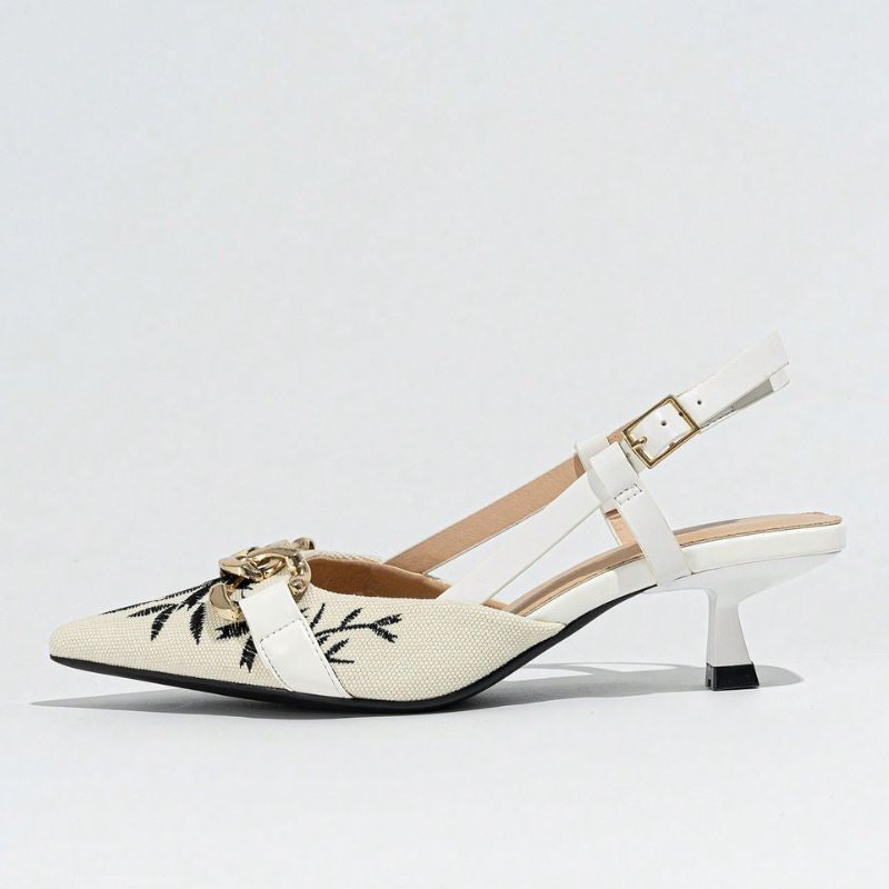 Megaitz - Scarpin Slingback Della Branco / 34