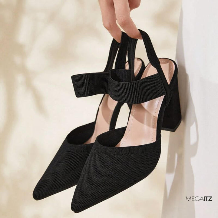 Megaitz - Scarpin Slingback Salto Bloco Vienna