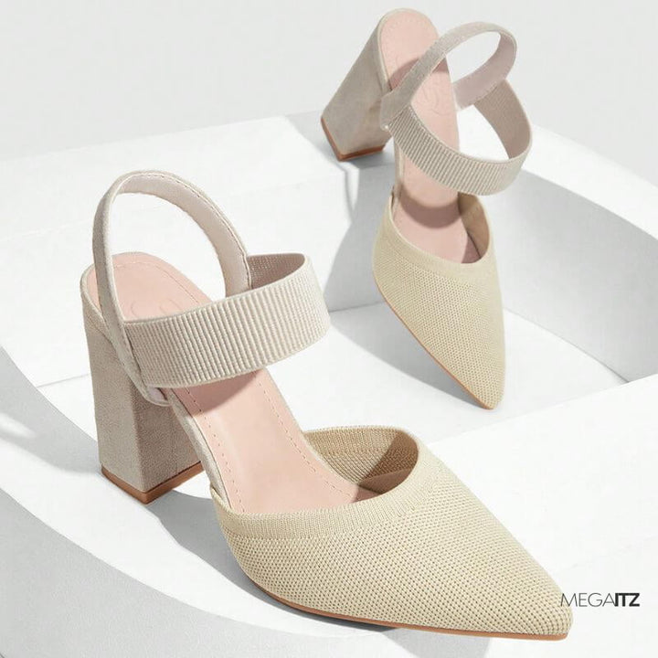 Megaitz - Scarpin Slingback Salto Bloco Vienna