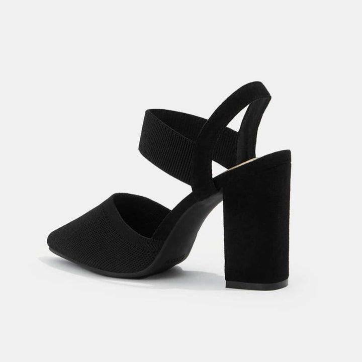 Megaitz - Scarpin Slingback Salto Bloco Vienna Preto / 34