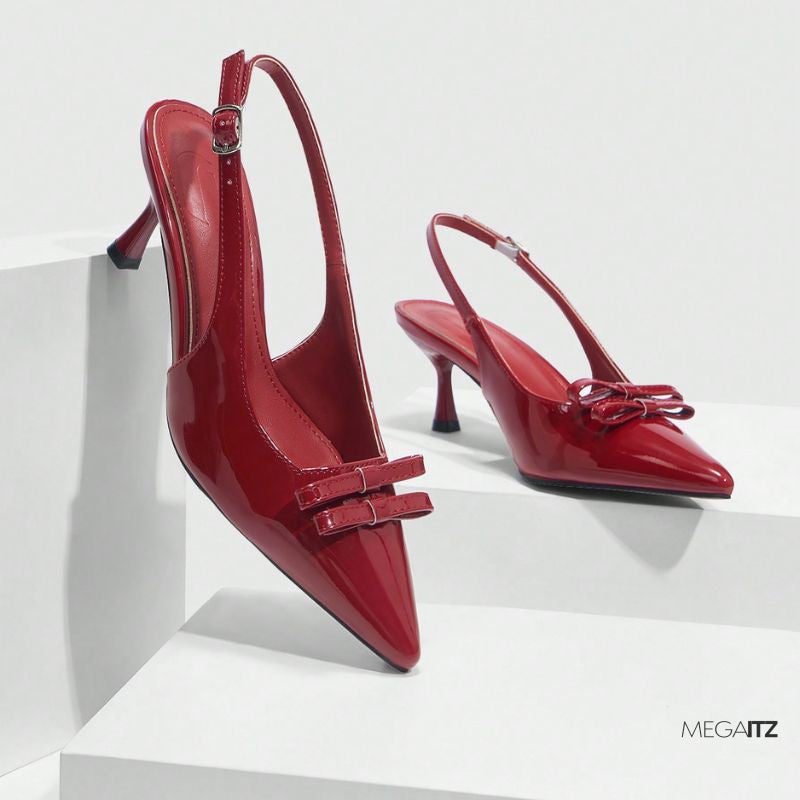 Megaitz - Scarpin Slingback Verniz Giuliane