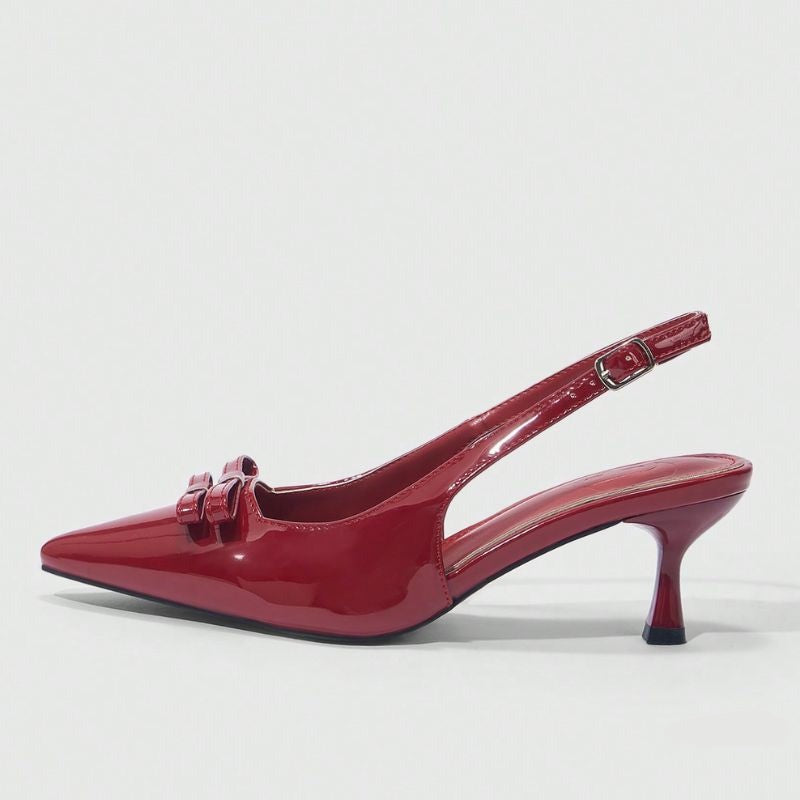 Megaitz - Scarpin Slingback Verniz Giuliane Vermelho / 34