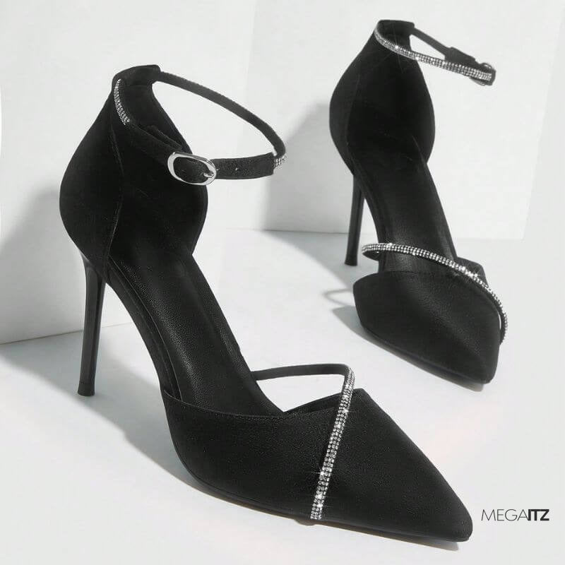 Megaitz - Scarpin Strass Bico Fino Tanara