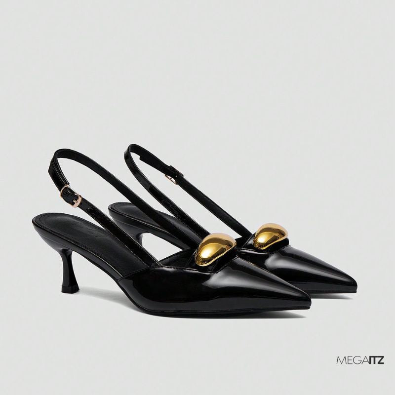 Megaitz - Scarpin Verniz Slingback Raiza