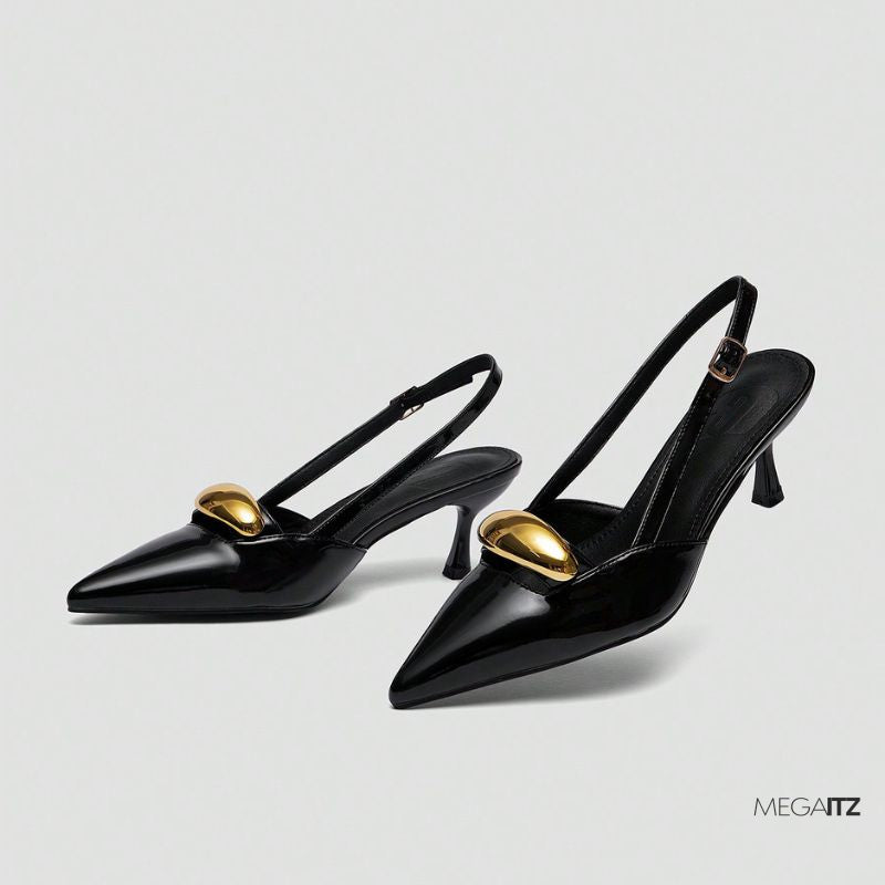 Megaitz - Scarpin Verniz Slingback Raiza