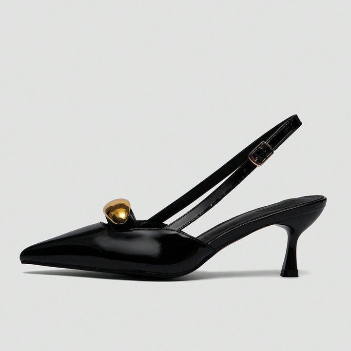 Megaitz - Scarpin Verniz Slingback Raiza Preto / 34