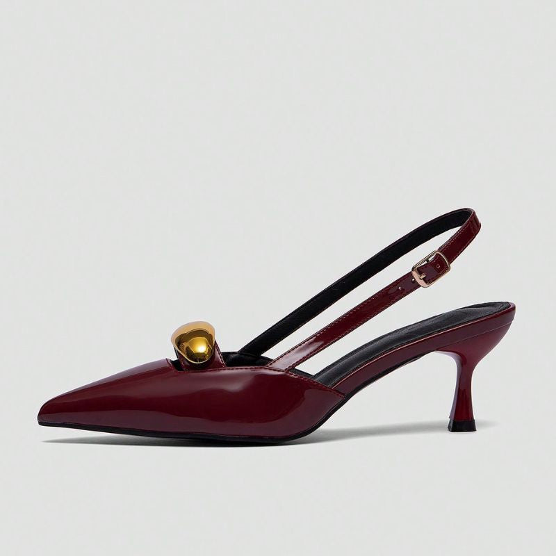 Megaitz - Scarpin Verniz Slingback Raiza Vermelho / 34