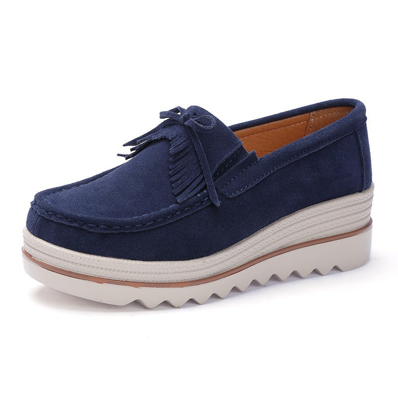 Mocassim Couro C11 - Azul Marinho / 34 - C018 Megaitz