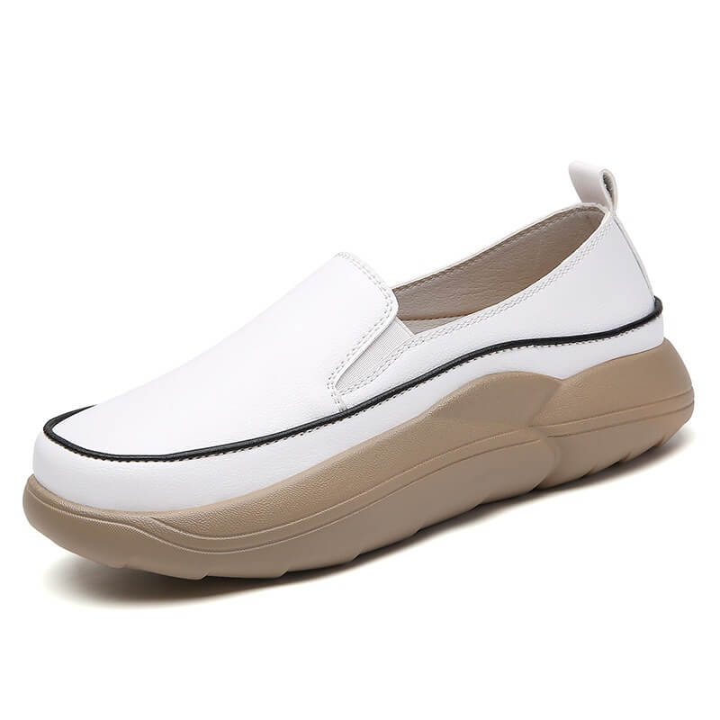 Mocassim Couro Giusy - Branco / 33 - C2861 Megaitz