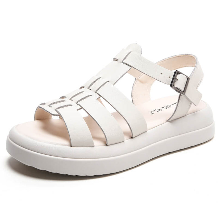 Sandália Couro Ursula v2 - Off-White / 33 - C5661 Megaitz