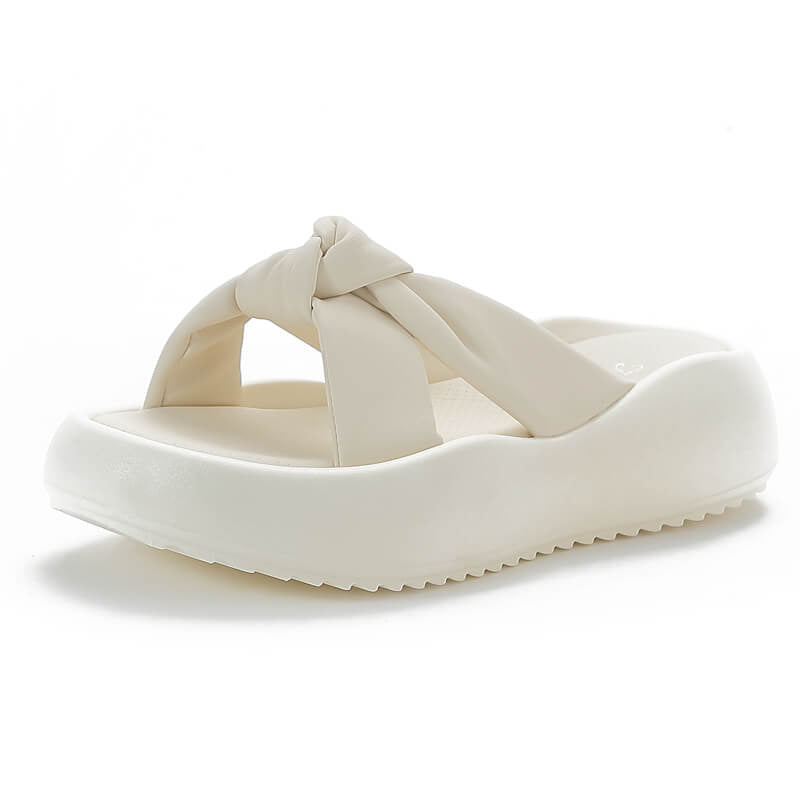 Sandália Flatform Alan - Off-White / 33 - C5526 Megaitz