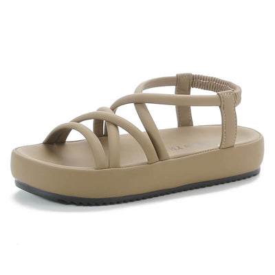 Sandália Flatform Daniela - Marrom / 33 - C4703 Megaitz