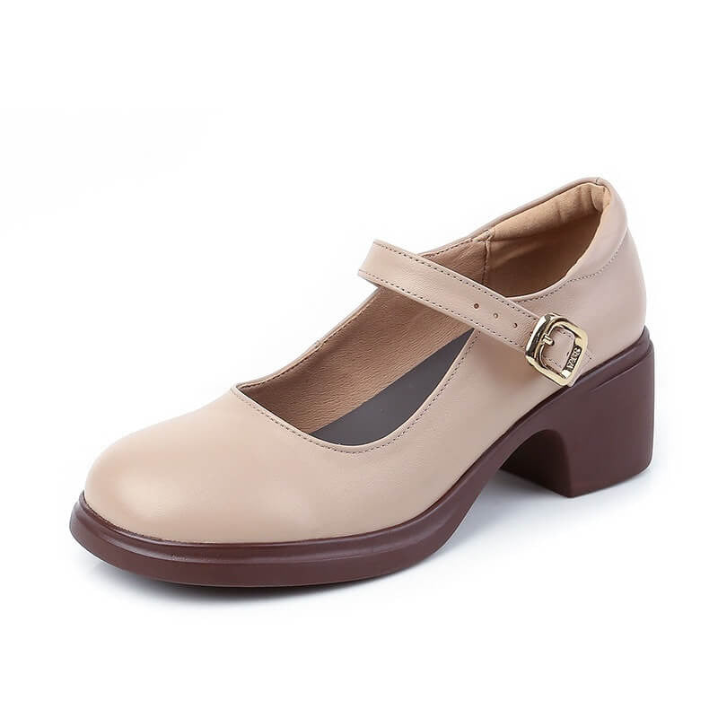 Sapato Couro Filly - Nude / 33 - C1332 Megaitz