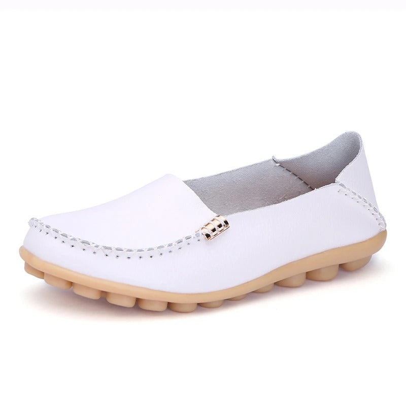 Mocassim Casual Elena - Branco / 34 - C014 Megaitz