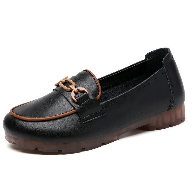 Mocassim Couro Quinn - Preto / 33 - C8811 Megaitz